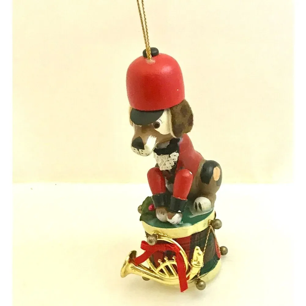#2849 Soldier Dog Christmas ornament  4.5 X 1.75